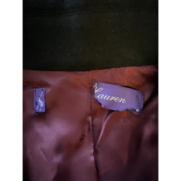 $2900 Ralph Lauren Collection Black Wool Double-Breast Clifton Coat Purple Label - Picture 15 of 16